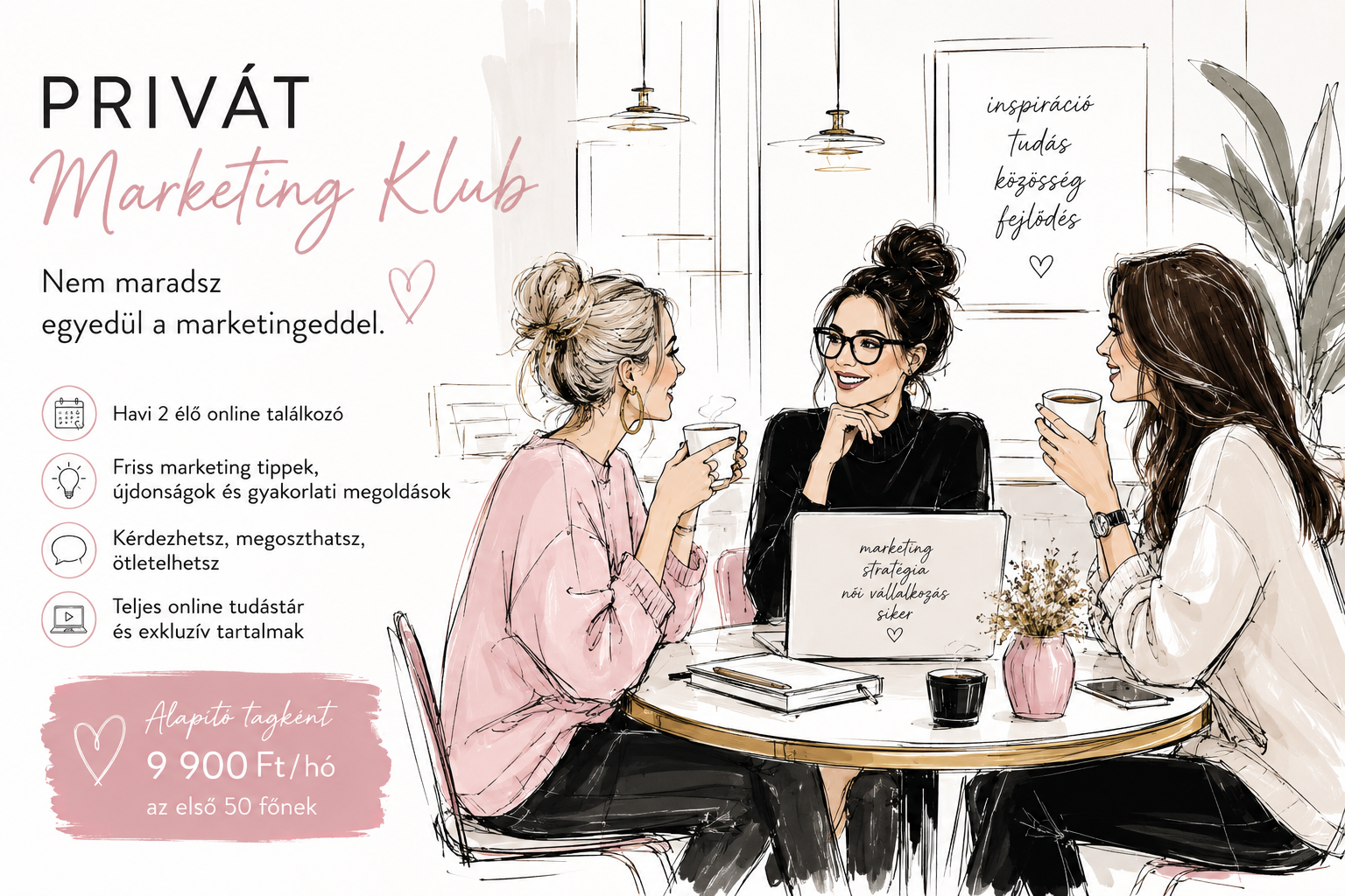 Marketing klub 1 havi tagsági díj - Image 2